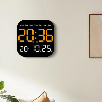 Horloge murale LED numérique avec télécommande