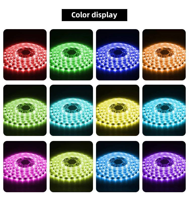 Bande lumineuse RGB Led multicolore avec télécommande - Ouffstore