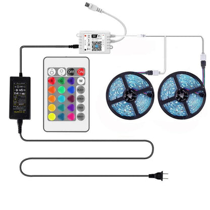 Bande lumineuse RGB Led multicolore avec télécommande - Ouffstore