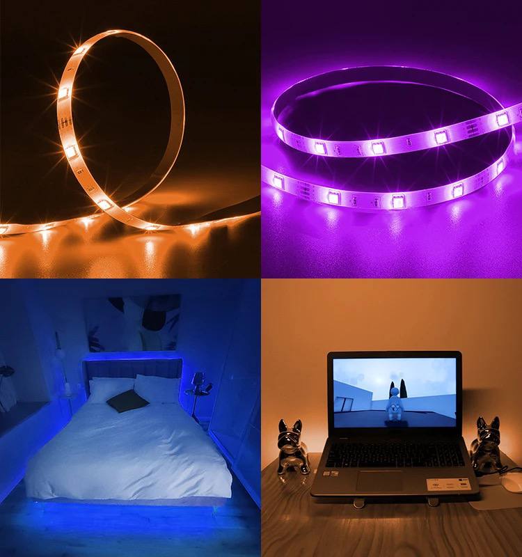 Bande lumineuse RGB Led multicolore avec télécommande - Ouffstore