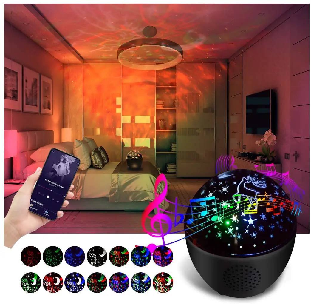 Boule magique réglable éclaircir les lumières disco LED avec lumières de fête haut - parleur - Ouffstore