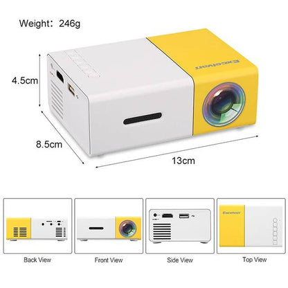 Mini projecteur Portable LED 1080 HD pour la maison